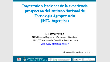 Lecciones de la experiencia prospectiva del Instituto Nacional de Tecnología Agropecuaria 2